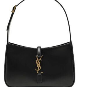 YSL 5A7 Iconic Logo-Placque Shoulder Bag – Luxury Leather Finish”